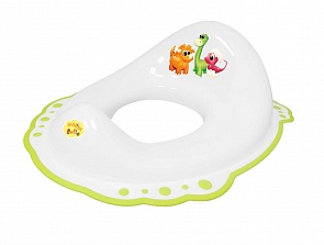 Накладка на унитаз c антискользящим покрытием из серии Dino, белая (Maltex, MAL_5961_белая)